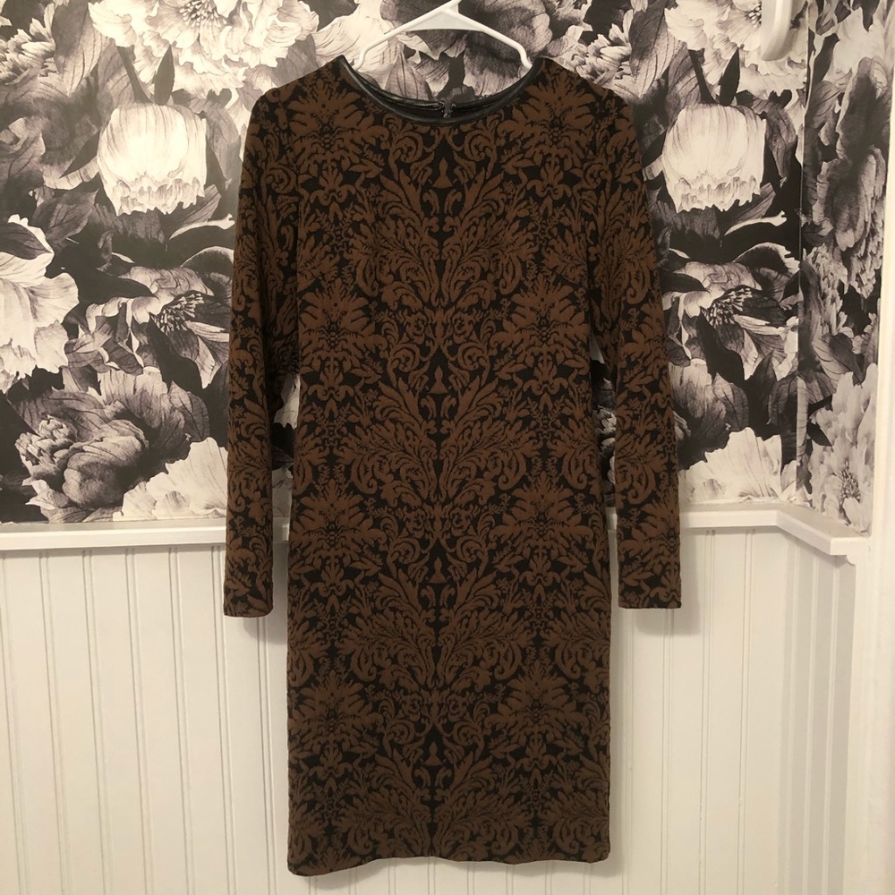 Vince Camuto stretch printed midi dress